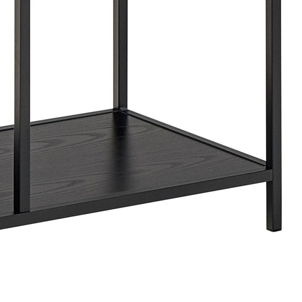 Regał metalowy Seaford II loftowy czarny na książki 77 cm Actona ( Rozmiar: uniwersalny )