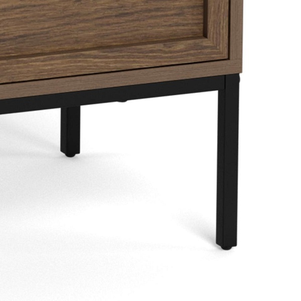 Komoda Palmdale dąb dymiony z szufladami na nóżkach do salonu ( Rozmiar: uniwersalny )