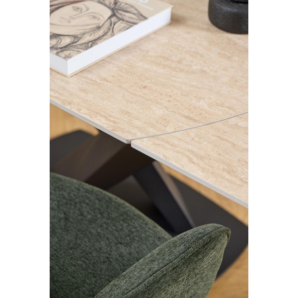 Krzesło Graham Actona zielone obrotowe tapicerowane do jadalni salonu ( Rozmiar: uniwersalny )