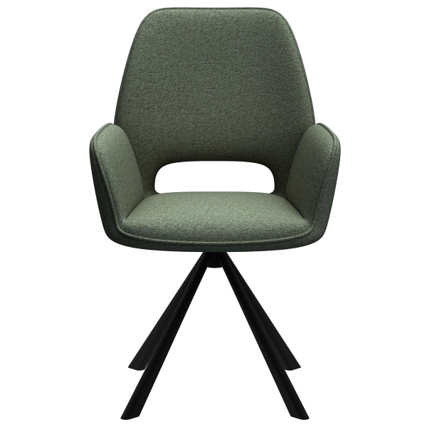 Krzesło Graham Actona zielone obrotowe tapicerowane do jadalni salonu ( Rozmiar: uniwersalny )