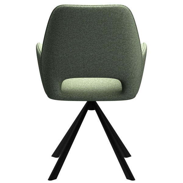 Krzesło Graham Actona zielone obrotowe tapicerowane do jadalni salonu ( Rozmiar: uniwersalny )