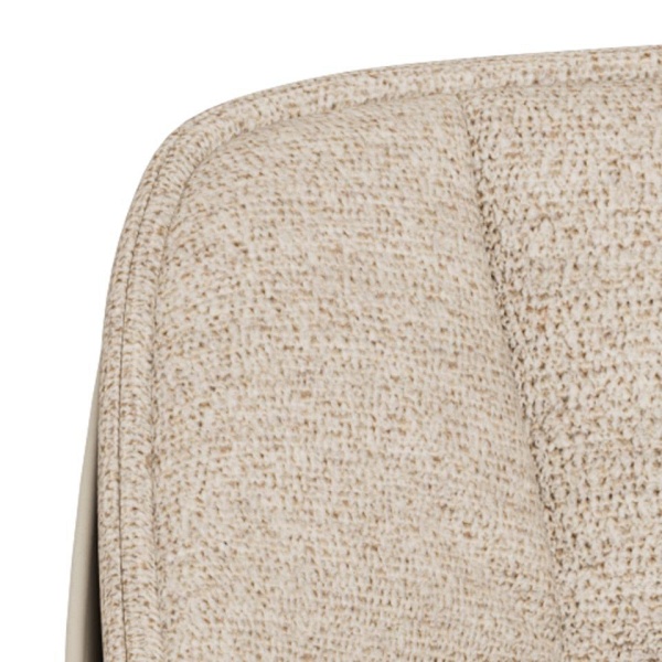 Actona Lenny beżowe krzesło obrotowe tapicerowane do jadalni i salonu ( Rozmiar: uniwersalny )