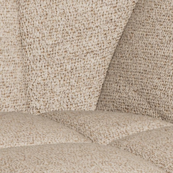 Actona Lenny beżowe krzesło obrotowe tapicerowane do jadalni i salonu ( Rozmiar: uniwersalny )