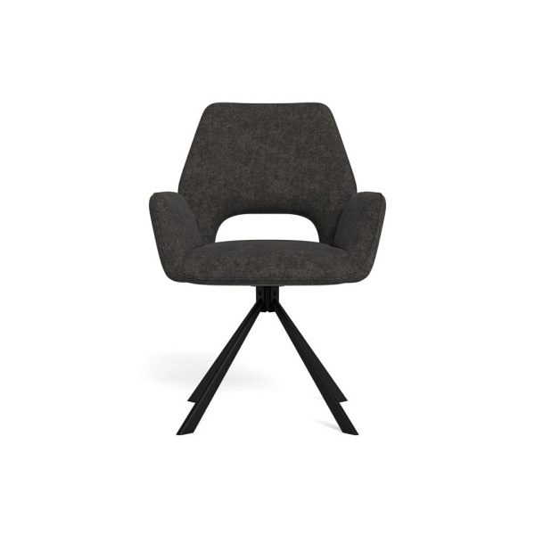 Krzesło Graham Actona tapicerowane obrotowe szare do jadalni i salonu ( Rozmiar: uniwersalny )