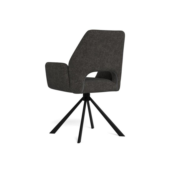 Krzesło Graham Actona tapicerowane obrotowe szare do jadalni i salonu ( Rozmiar: uniwersalny )