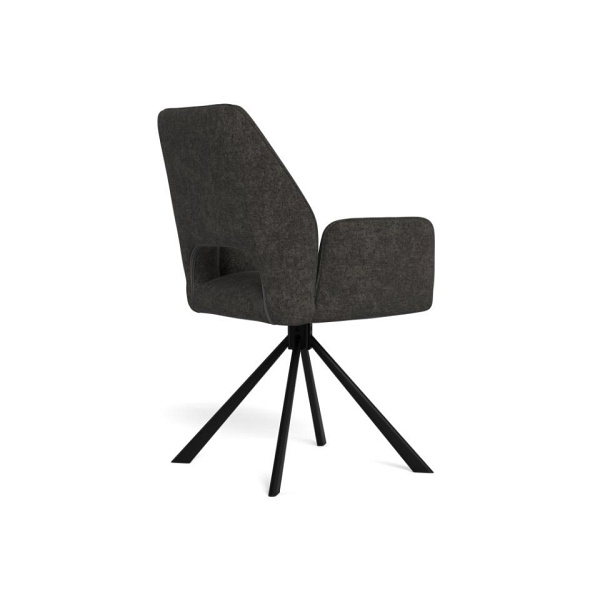 Krzesło Graham Actona tapicerowane obrotowe szare do jadalni i salonu ( Rozmiar: uniwersalny )