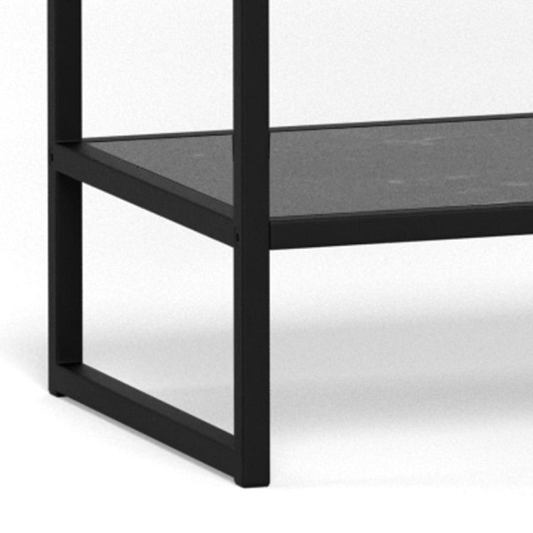 Regał loftowy Strington czarny metalowy na książki 120 cm Actona ( Rozmiar: uniwersalny )