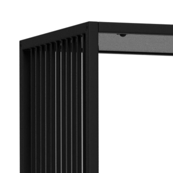 Regał loftowy Strington czarny metalowy na książki 120 cm Actona ( Rozmiar: uniwersalny )