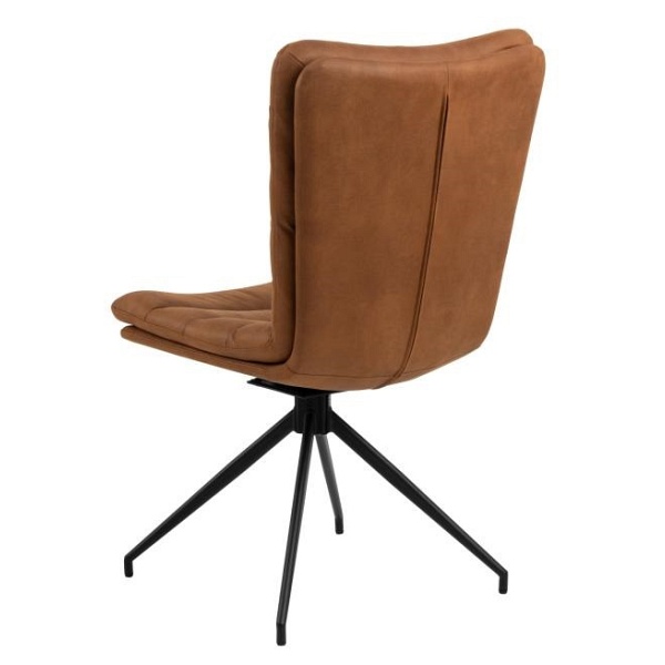 Actona Grafton krzesło obrotowe do jadalni brązowe loftowe ( Rozmiar: uniwersalny )