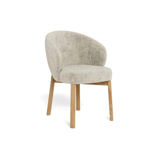 Krzesło Darlene beżowe tapicerowane skandynskie do jadalni Actona ( Rozmiar: uniwersalny )