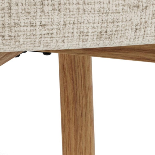 Krzesło Darlene beżowe tapicerowane skandynskie do jadalni Actona ( Rozmiar: uniwersalny )