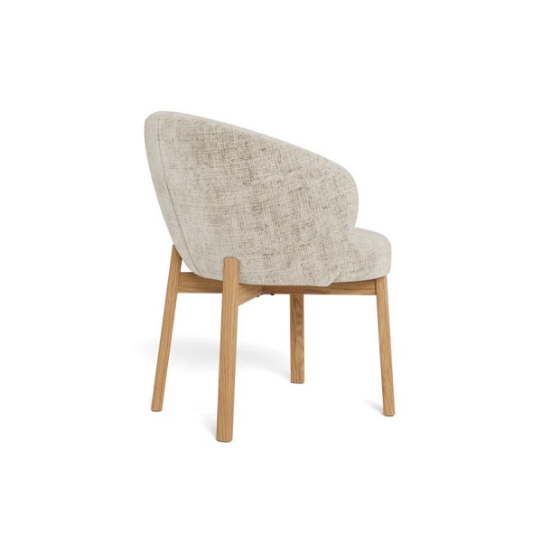 Krzesło Darlene beżowe tapicerowane skandynskie do jadalni Actona ( Rozmiar: uniwersalny )