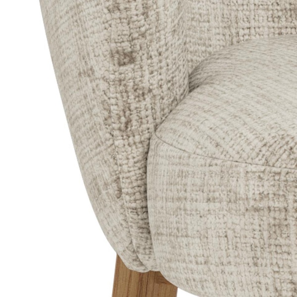 Krzesło Darlene beżowe tapicerowane skandynskie do jadalni Actona ( Rozmiar: uniwersalny )