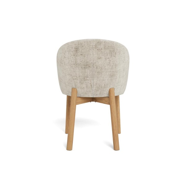 Krzesło Darlene beżowe tapicerowane skandynskie do jadalni Actona ( Rozmiar: uniwersalny )