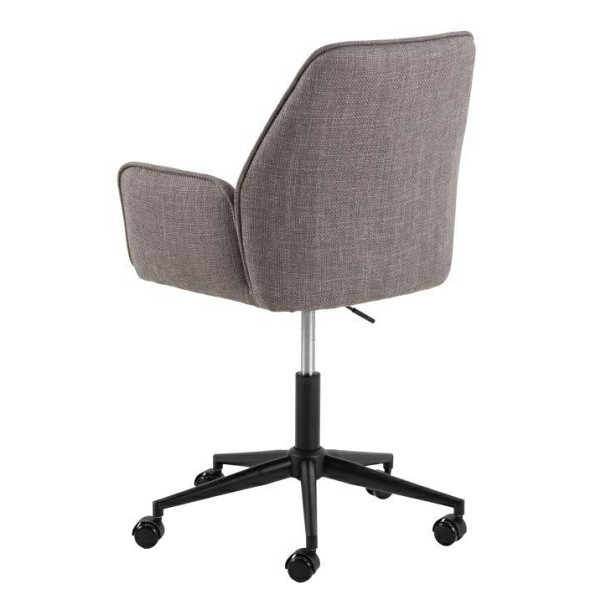 Fotel biurowy Glenda wygodny obrotowy tapicerowany szary do biurka ( Rozmiar: uniwersalny )