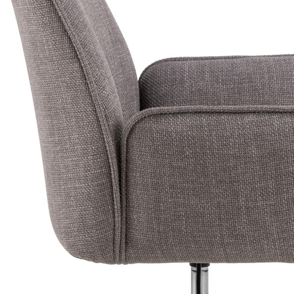 Fotel biurowy Glenda wygodny obrotowy tapicerowany szary do biurka ( Rozmiar: uniwersalny )