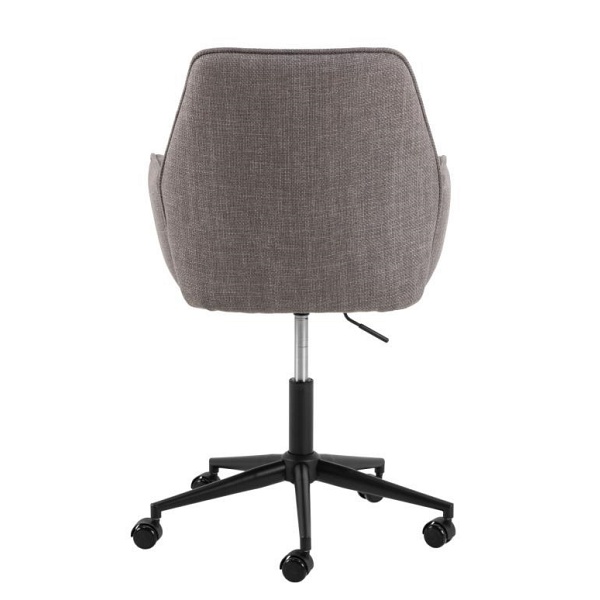 Fotel biurowy Glenda wygodny obrotowy tapicerowany szary do biurka ( Rozmiar: uniwersalny )