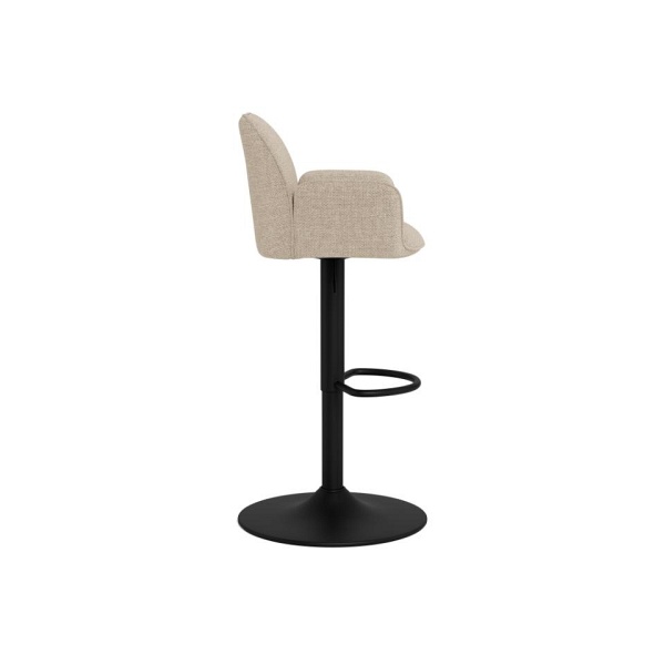 Hoker Glenda beżowy tapicerowany do kuchni regulowany obrotowy ( Rozmiar: uniwersalny )