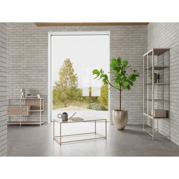 Seaford stolik kawowy prostokątny szary loftowy do salonu Actona ( Rozmiar: uniwersalny )