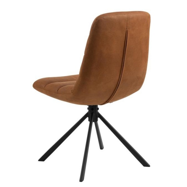 Krzesło Milford Actona obrotowe tapicerowane brązowe do jadalni ( Rozmiar: uniwersalny )