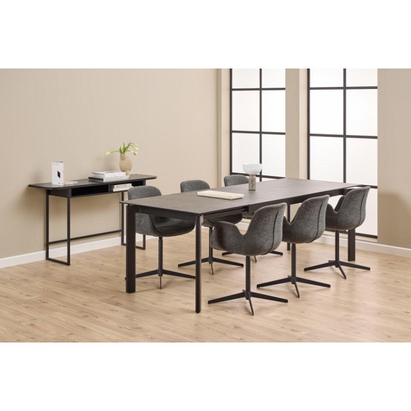 Stół rozkładany Palermo czarny ceramika do jadalni i salonu 180-240 ( Rozmiar: uniwersalny )