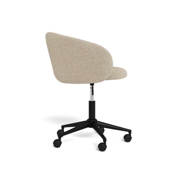 Fotel biurowy Eleanor beżowy obrotowy z podłokietnikami do biurka ( Rozmiar: uniwersalny )