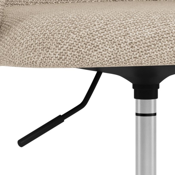 Fotel biurowy Eleanor beżowy obrotowy z podłokietnikami do biurka ( Rozmiar: uniwersalny )