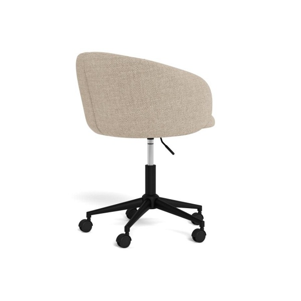 Fotel biurowy Eleanor beżowy obrotowy z podłokietnikami do biurka ( Rozmiar: uniwersalny )