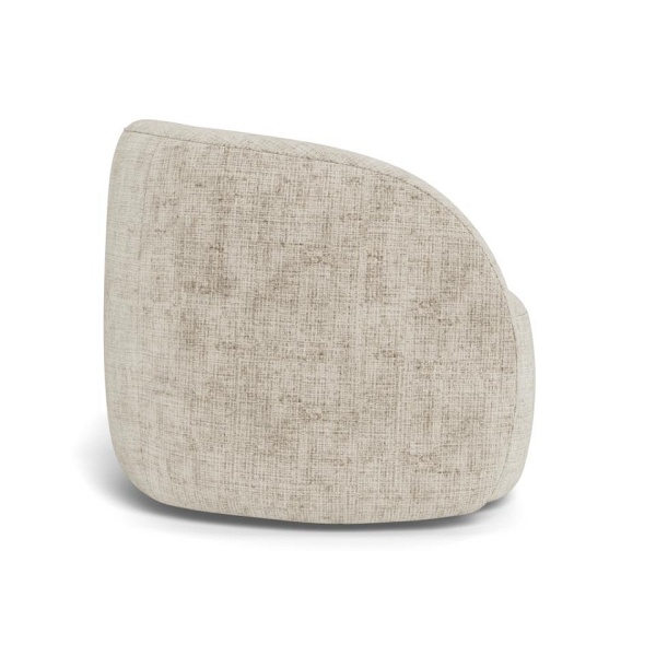 Fotel kubełkowy Lodi do salonu beżowy welurowy obrotowy nowoczesny ( Rozmiar: uniwersalny )