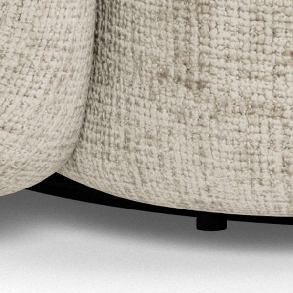 Fotel kubełkowy Lodi do salonu beżowy welurowy obrotowy nowoczesny ( Rozmiar: uniwersalny )