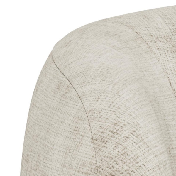 Sofa 2,5-osobowa Lodi beżowa nowoczesna tapicerowana do salonu ( Rozmiar: uniwersalny )