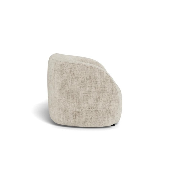 Sofa 2,5-osobowa Lodi beżowa nowoczesna tapicerowana do salonu ( Rozmiar: uniwersalny )