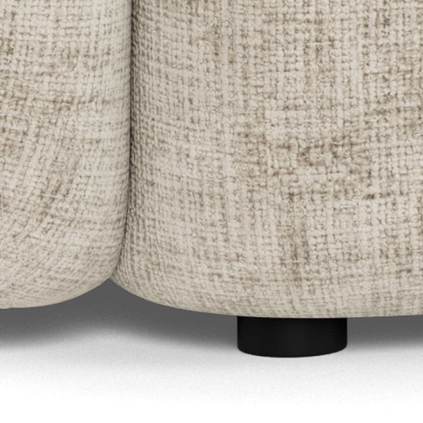 Sofa 2,5-osobowa Lodi beżowa nowoczesna tapicerowana do salonu ( Rozmiar: uniwersalny )