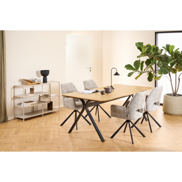 Regał na książki Seaford V szary metalowy loftowy 114 cm Actona ( Rozmiar: uniwersalny )