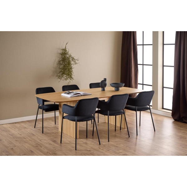 Stół do jadalni Christo 220x105 dąb lakierowany nowoczesny skandynawski ( Rozmiar: uniwersalny )