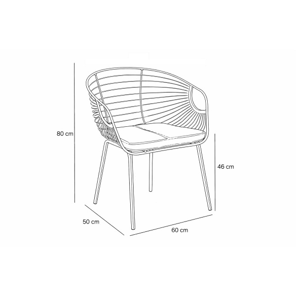 Krzesło metalowe Sligo srebrne do jadalni i kuchni z podłokietnikami ( Rozmiar: uniwersalny )