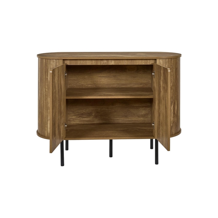 Komoda Hermiona nowoczesna na nóżkach do salonu naturalna 110 cm - Intesi