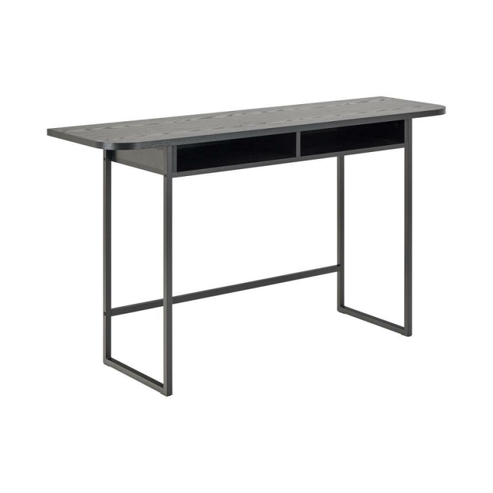 Konsola Darlington loftowy stolik do przedpokoju z półkami 140 cm - ACTONA