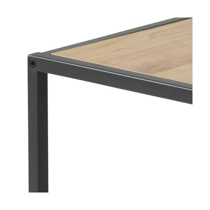 Zestaw stolików kawowych Actona Seaford MDF metal naturalny/czarny 2 szt.