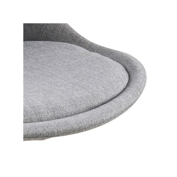 Stołek barowy Dima Melange grey/wood z drewnianymi nogami ( Rozmiar: uniwersalny )