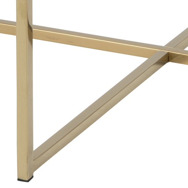 Stolik kawowy Alisma okrągły Gold/Marabl e ( Rozmiar: uniwersalny )