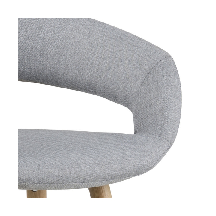 Stołek barowy Grace low light grey - ACTONA