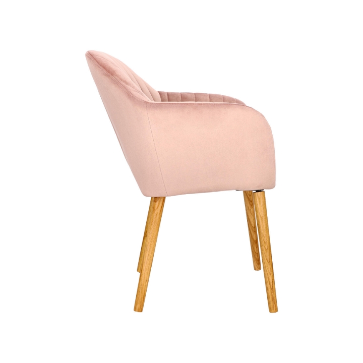 Krzesło Emilia Velvet dusty rose - ACTONA