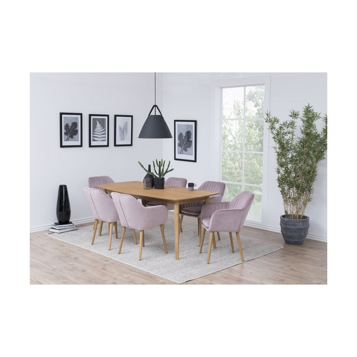 Krzesło Emilia Velvet dusty rose - ACTONA