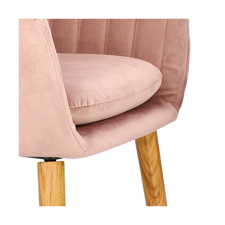 Krzesło Emilia Velvet dusty rose - ACTONA