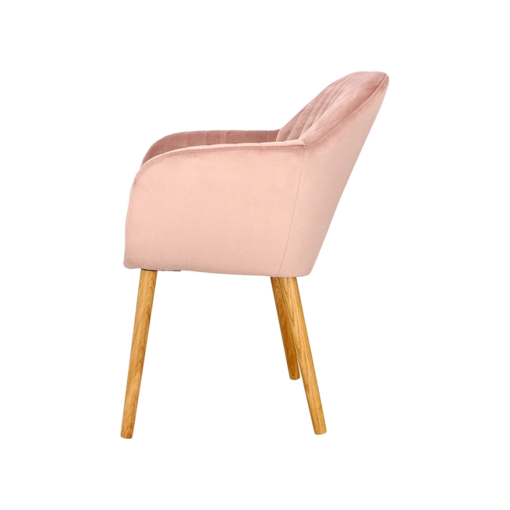 Krzesło Emilia Velvet dusty rose - ACTONA