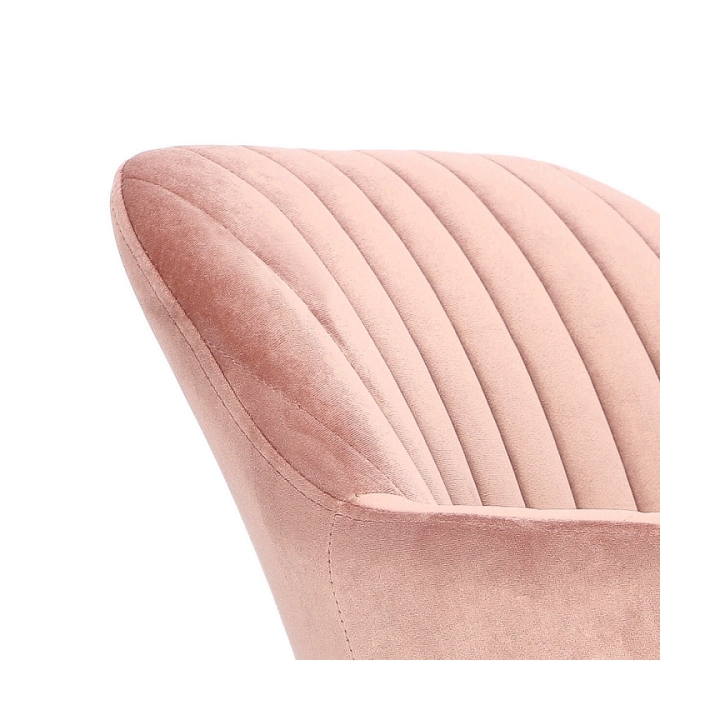 Krzesło Emilia Velvet dusty rose/black - ACTONA