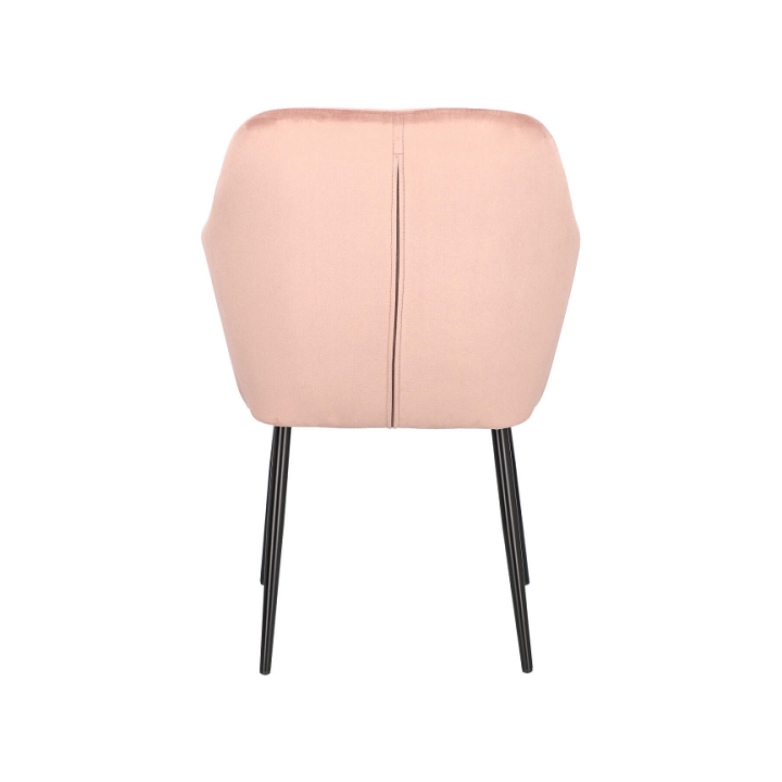 Krzesło Emilia Velvet dusty rose/black - ACTONA