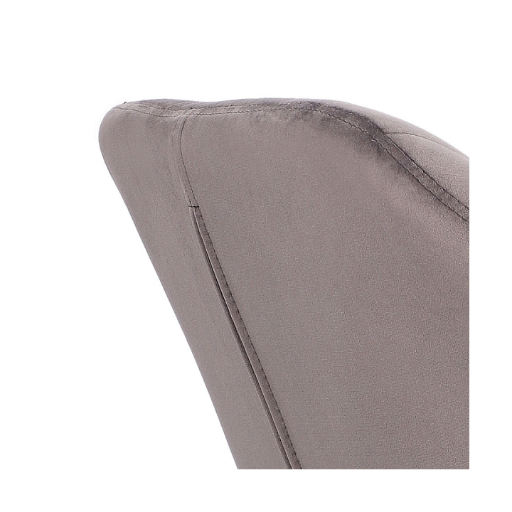 Krzesło Emilia Velvet dark grey/black - ACTONA