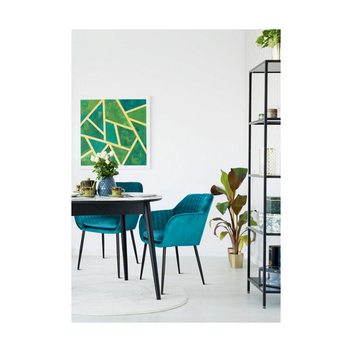 Krzesło Emilia Velvet bottle green/black - ACTONA